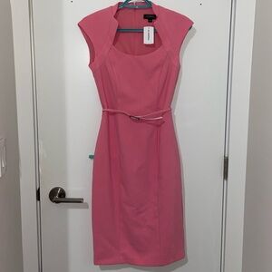 Le Chateau Barbie Pink Tailored Fitted Shift Dress Size XS
